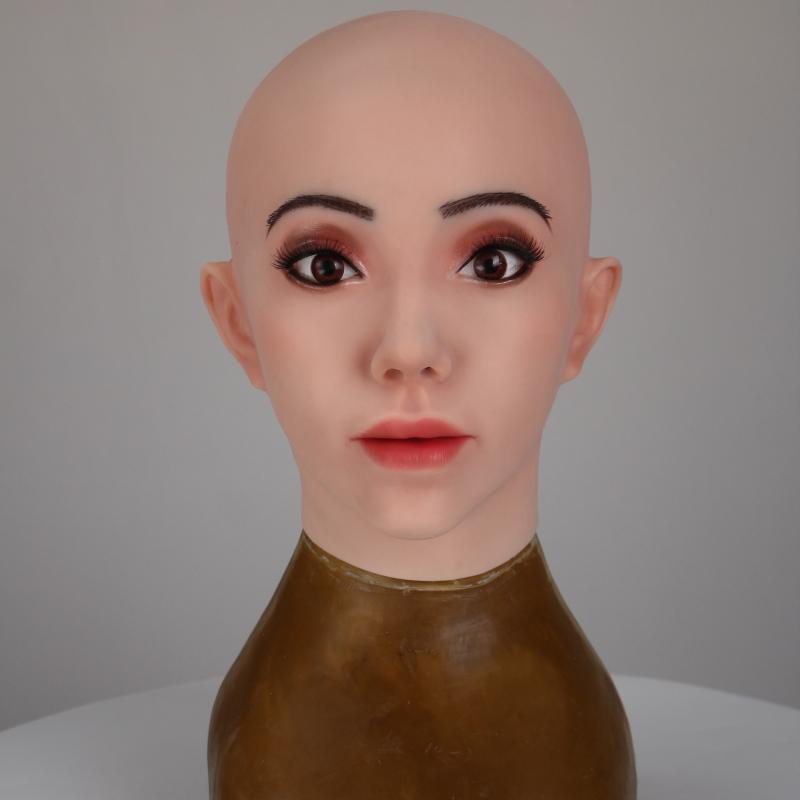 Realistic Skin Texture Bald Fe - Face Mask Silicone recension och pris