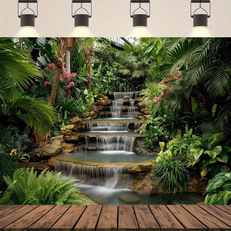 Waterfall Garden Tapestry Lush - Spa Wellness Nature recension och pris