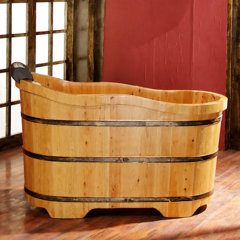 Cedar Wood Bath Barrel Large A - Spa Wellness Nature recension och pris