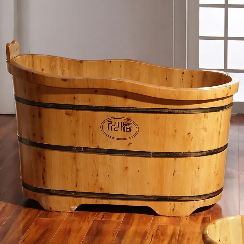 Cedar Wood Bath Barrel Large A - Spa Wellness Nature recension och pris